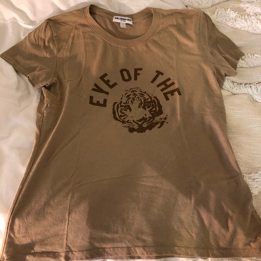 Tan graphic t-shirt